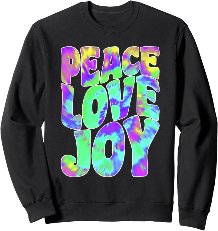 Love Peace Joy - Hippie Batik Style Sweatshirt