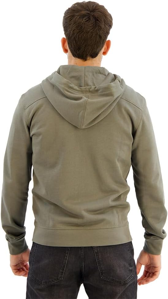 BOSS Herren Zetalky Kapuzenjacke aus Baumwoll-Terry mit Logo-Aufnäher XL Open Grey76, XL Open Grey76