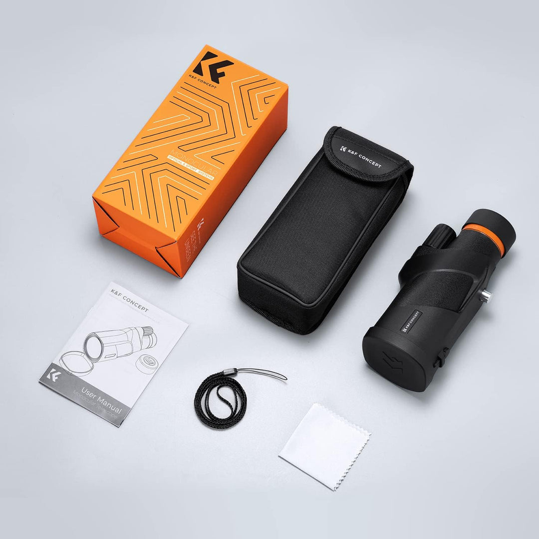 K&amp;F Concept Monokular Teleskop 12x50 HD Handy Fernrohr Mit Arca-Schnittstelle für Vogelbeobachtung,