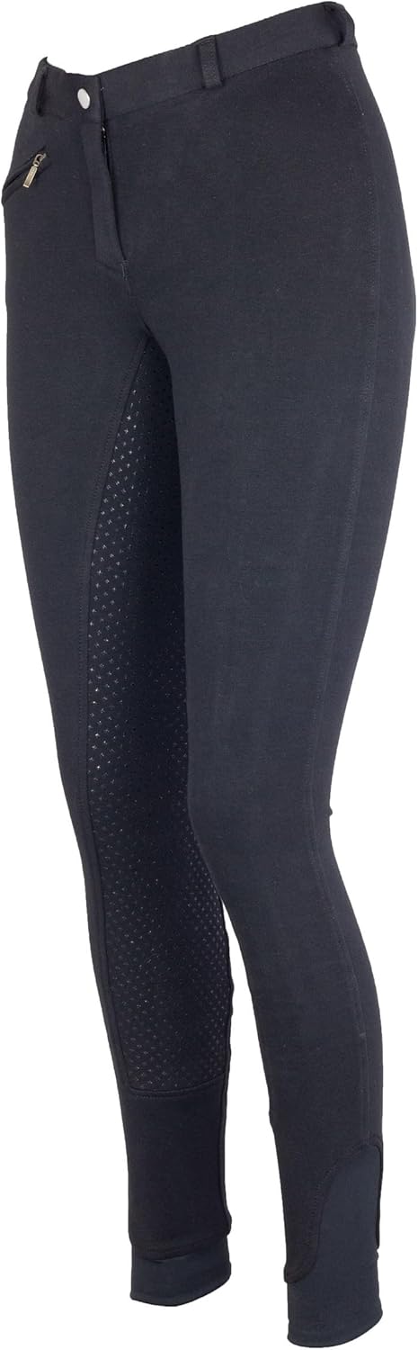 RL24 - Reithose für Damen Flex Basicline | Reiterhose mit Tasche &amp; Silikon-Vollbesatz | elastische &amp;