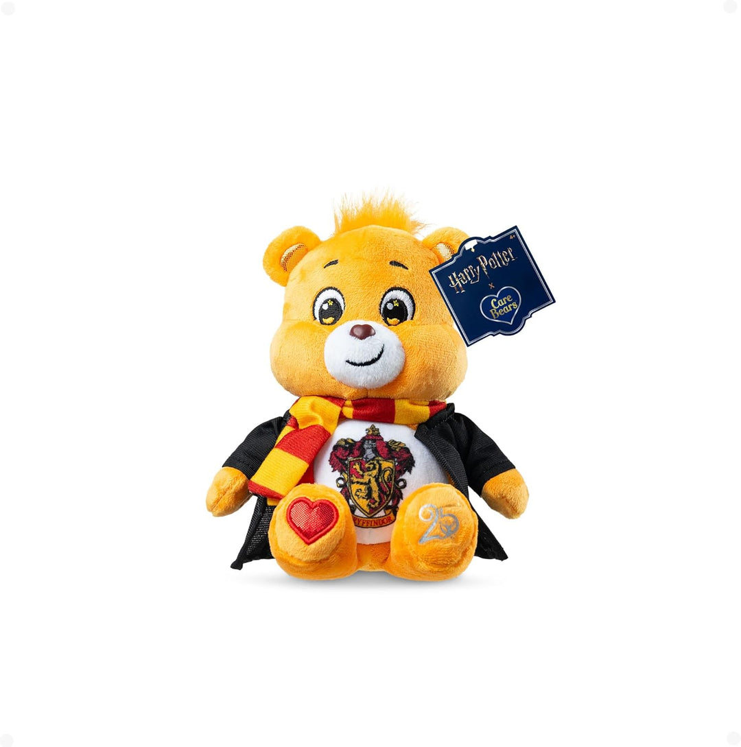 Care Bears Harry Potter Gryffindor Tenderheart Bär, 20 cm, Plüsch, offizielles Hogwarts-Haus, Sammle