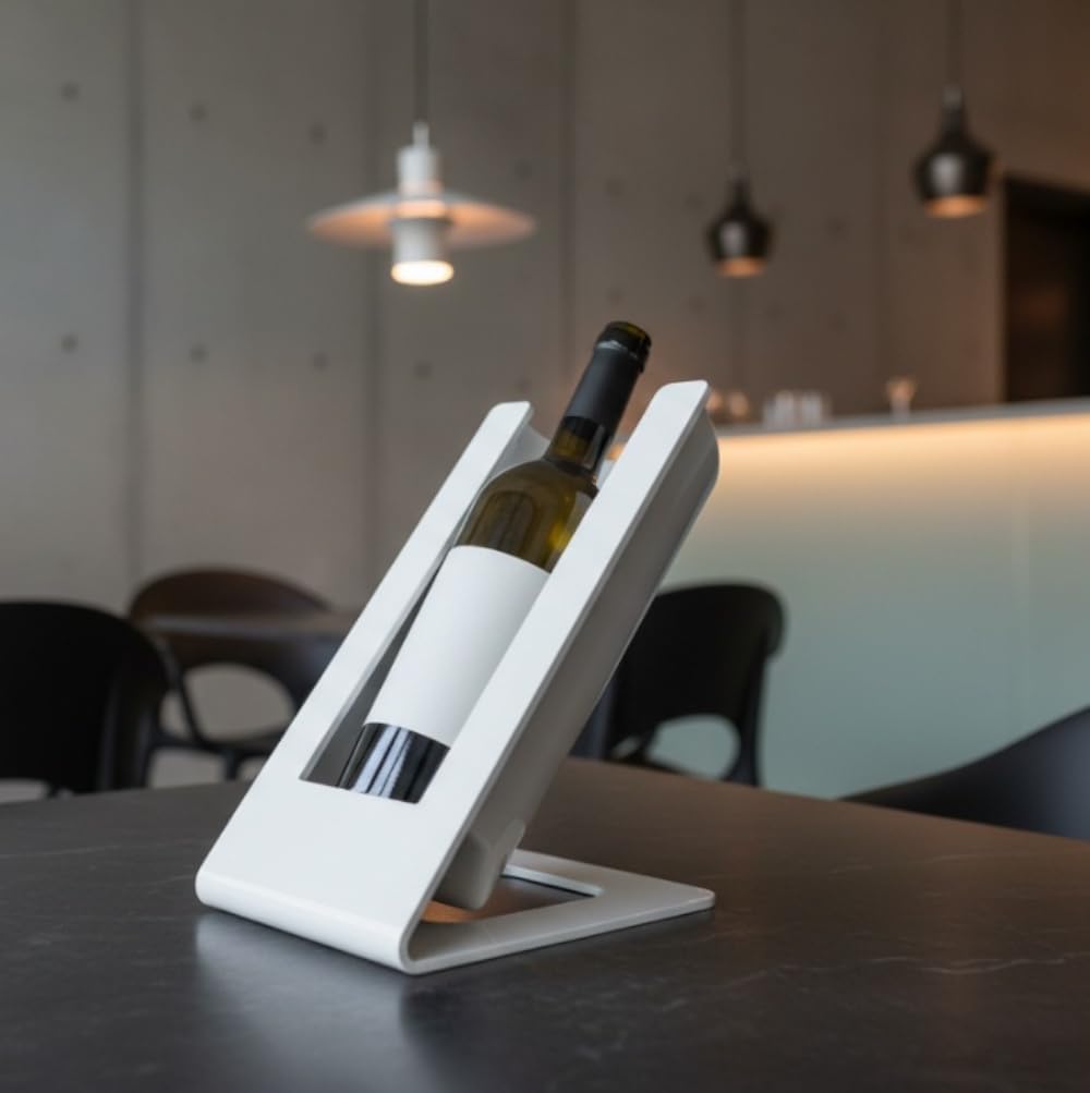 BARCRAFTERS Cool*Freddo, Flaschenkühler, Weinkühler mit Akku, Kühlelement, Design, Kunststoff, weiss