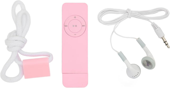 ASHATA MP3-Player, USB-MP3-Player, Schüler-MP3-Player, Walkman, Verlustfreier Sound, Plug-in-Speiche