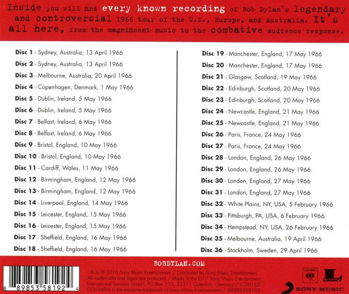 The 1966 Live Recordings, Audio-CD