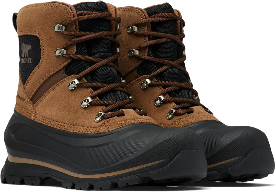 Sorel Buxton Lace Waterproof wasserdichte Winterstiefel für Herren, Braun (Delta x Black), 40 EU 40