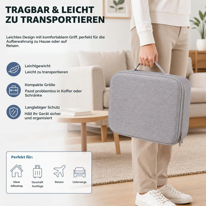 Tragetasche für Ecovacs Mini für Winbot Roboter, tragbare EVA-Aufbewahrungsbox mit doppeltem Reissve