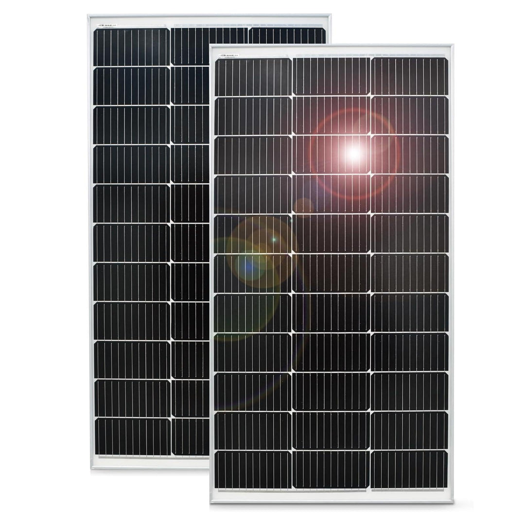 Anern Solarpanel 100W 18V Monokristallin(Hohe Leistung) Für 12V Kfz Batterie, AGM, Gelbatterie ideal