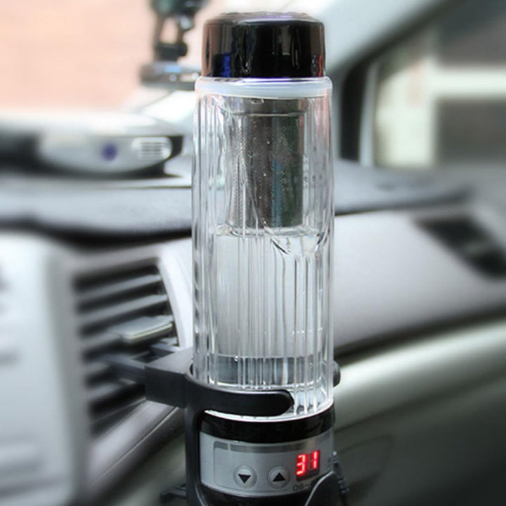 Elektrischer Wasserkocherbecher 420ml für Auto und Lkw, Schwarz