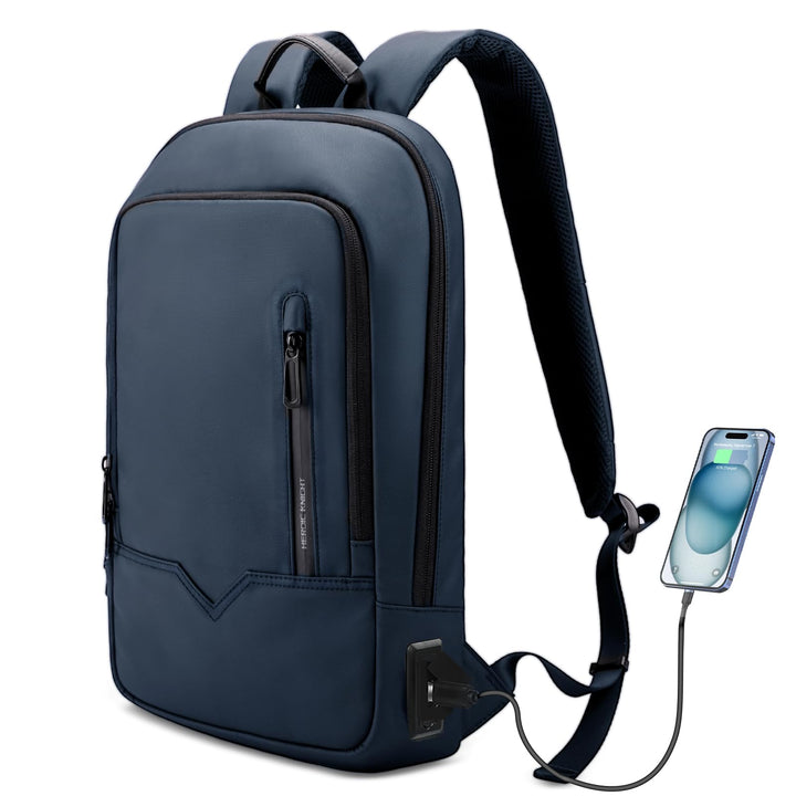Laptop Rucksack Herren Leicht Business Rucksack mit USB-Anschluss Wasserdichter Rucksack Herren Schu