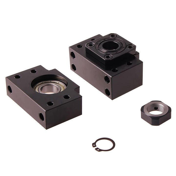 CNCMANS 1 Set BK10 / BF10 Karbonstahl Kugellager Schraube Block Halterung für RM/SFU 1204 Kugelumlau