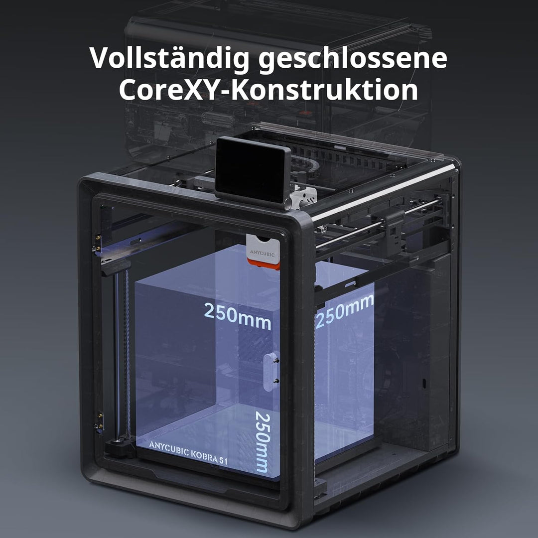 Anycubic Kobra S1 Combo 3D-Drucker Mehrfarbig, 600mm/s Hochgeschwindigkeitsdruck, Trocknen beim Druc