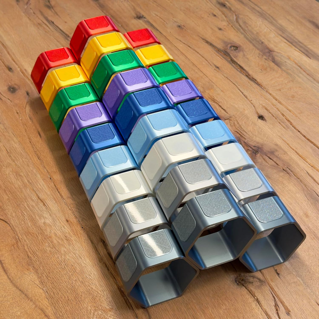 Regal für Hörfiguren (z.B. Tonie Figuren) - 3D Druck - Modulares Design (grün, Premium) Grün Premium