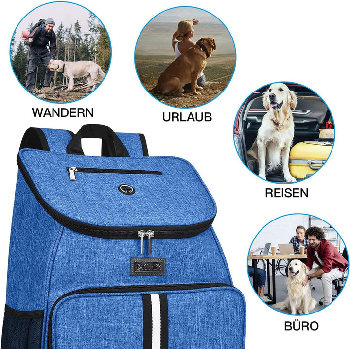 BAGLHER Hunde-Reisetasche, von Fluggesellschaften zugelassener Rucksack für Haustierbedarf, Hunderuc