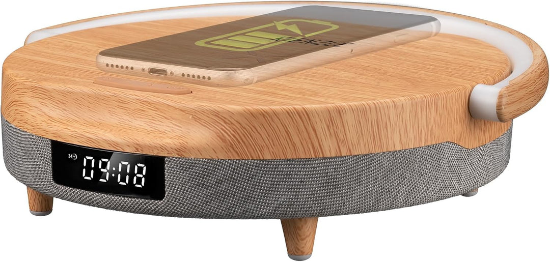 Kienzle LED Wecker mit Bluetooth 5.0 Lautsprecher und 10 W Ladepad