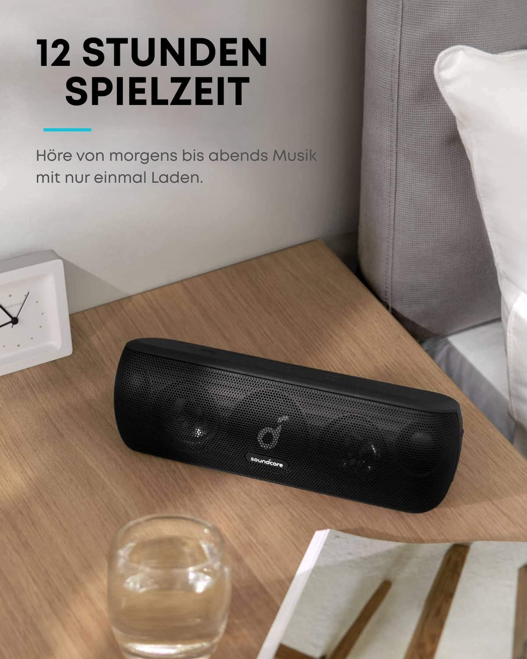 Soundcore Motion+ Bluetooth Lautsprecher mit Hi-Res 30W Audio, Intensiver Bass, Kabelloser HiFi Laut