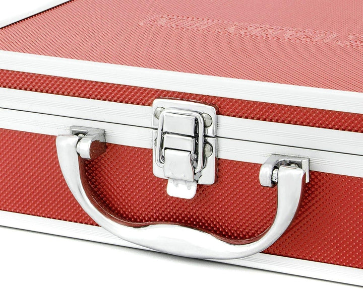 AR Carry Box® Kleiner Alukoffer Werkzeugkoffer Aluminium Koffer leer 260x210x80mm Farbe Rot, Rot