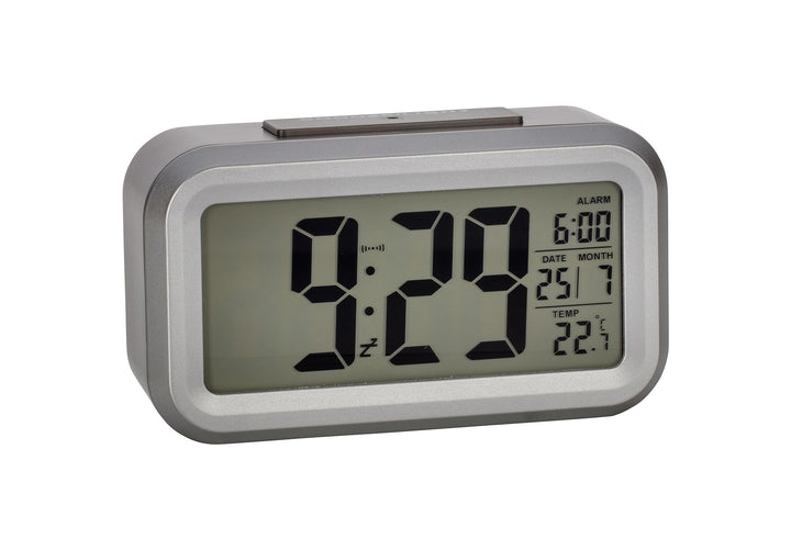 TFA Dostmann 60.2553 Digitaler Funk Wecker mit Temperatur Lumio Plus (anthrazit), Anthrazit