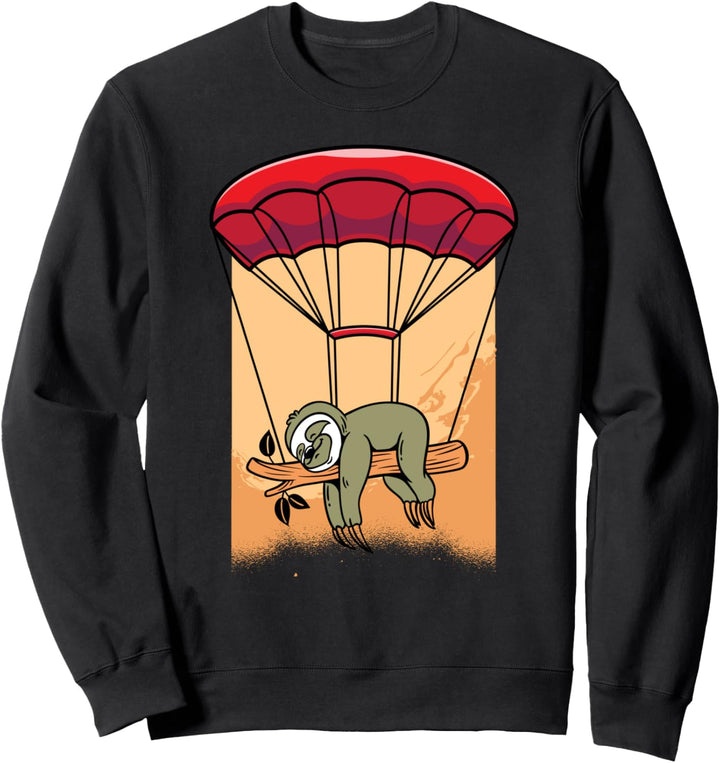 Fallschirmspringer Faultier Fallschirmspringen Skydiver Sweatshirt