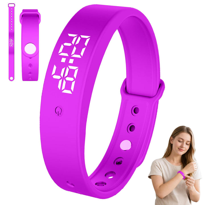 CEWROM Vibrationswecker Armband, Wecker Armband Vibration mit Timer, Vibrationsalarm Erinnerung Uhr,