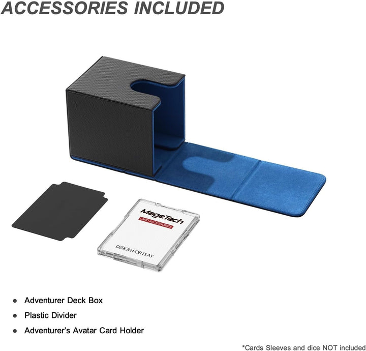 Mage Tech Adventurer [Hero] Modulare Deckbox - passt für 99 doppelt gesleevte Karten - Avatar-Halter