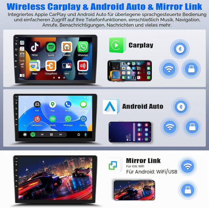 SIXTOP 2G+64G Android 13 Autoradio mit Bluetooth für BMW 1 Series E81 E82 E87 E88 2004-2012 mit Carp