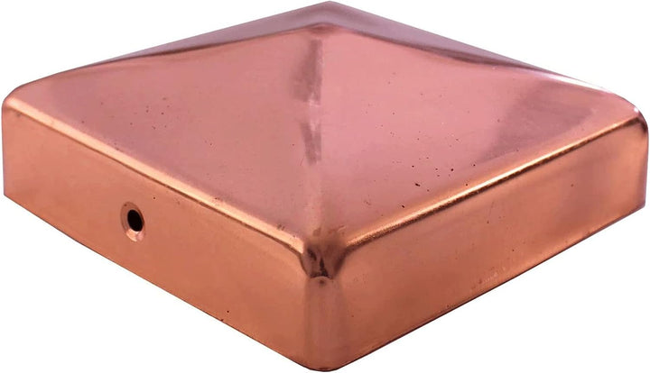 Baumarktplus 25 Stück Pfostenkappe Pyramide Kupfer 10x10 cm 101 x 101 mm Pyramide, 101 x 101 mm Pyra