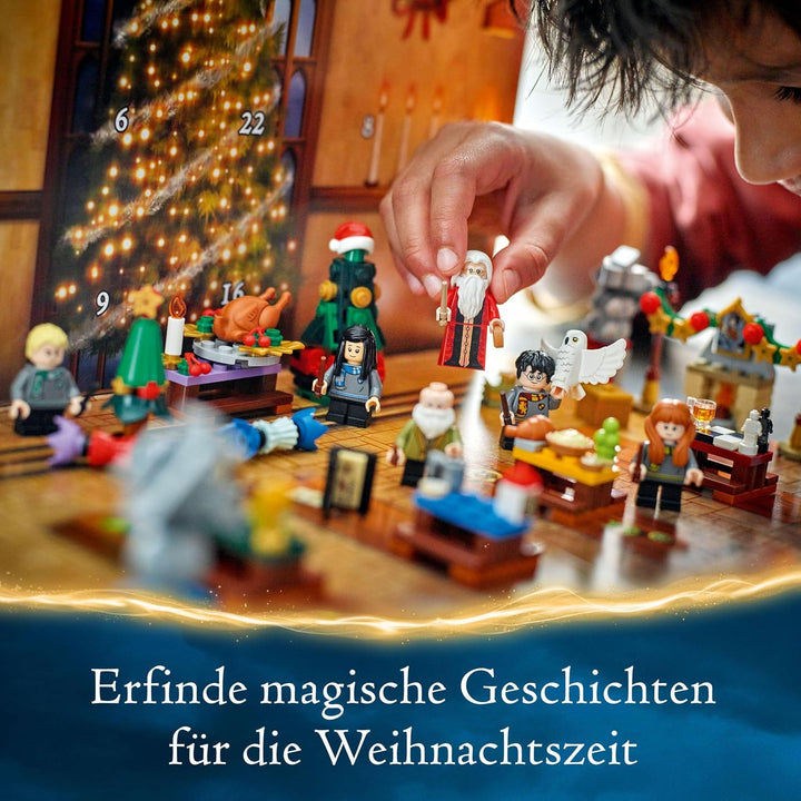 LEGO Harry Potter Adventskalender 2024, Hogwarts Fantasy-Spielzeuge für Kinder, Abenteuer-Spielset m