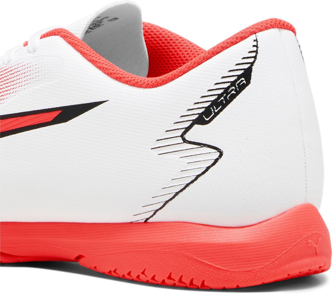 PUMA Herren Ultra Play It Fussballschuh 47 EU Puma White Puma Black Fire Orchid, 47 EU Puma White Pu