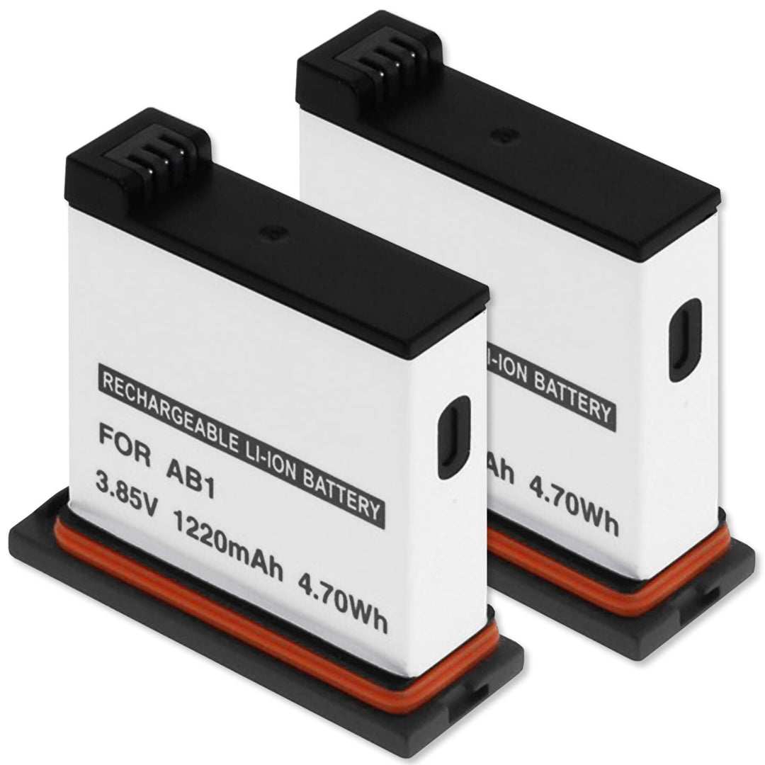 2X Akku kompatibel zu Osmo AB1 für DJI Osmo Action Sportscam [Li-Ion - 1220mAh - 3.85V], 2x Akku