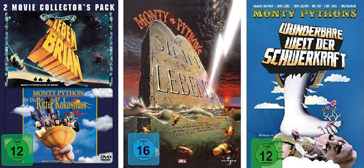 Monty Python Klassiker Collection - 4 Kultfilme im Set - Deutsche Originalware [4 DVDs], DVD