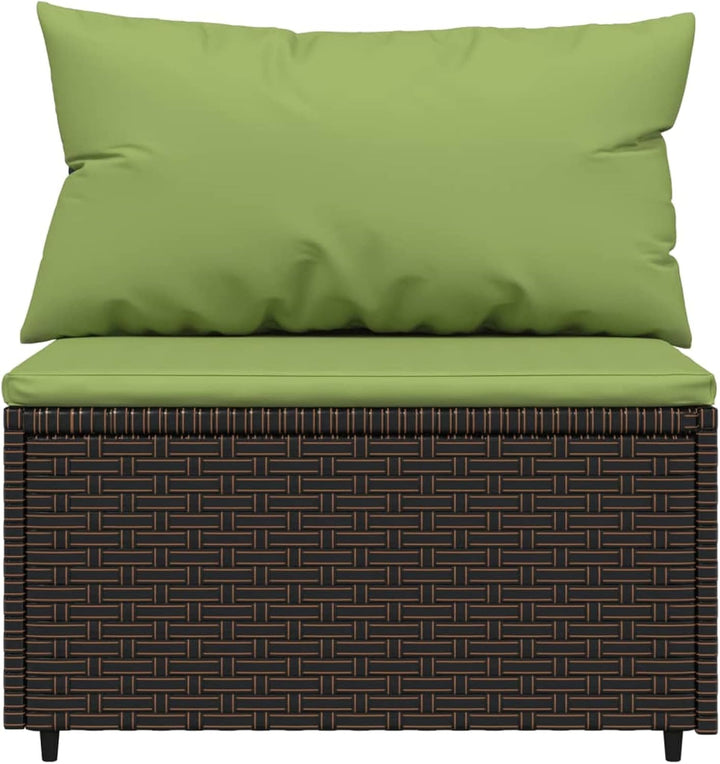 Festnight Gartensofa 3-Sitzer Rattan Sofa Balkonmöbel Lounge Sofa Outdoor Balkonsofa Balkon Couch Ga