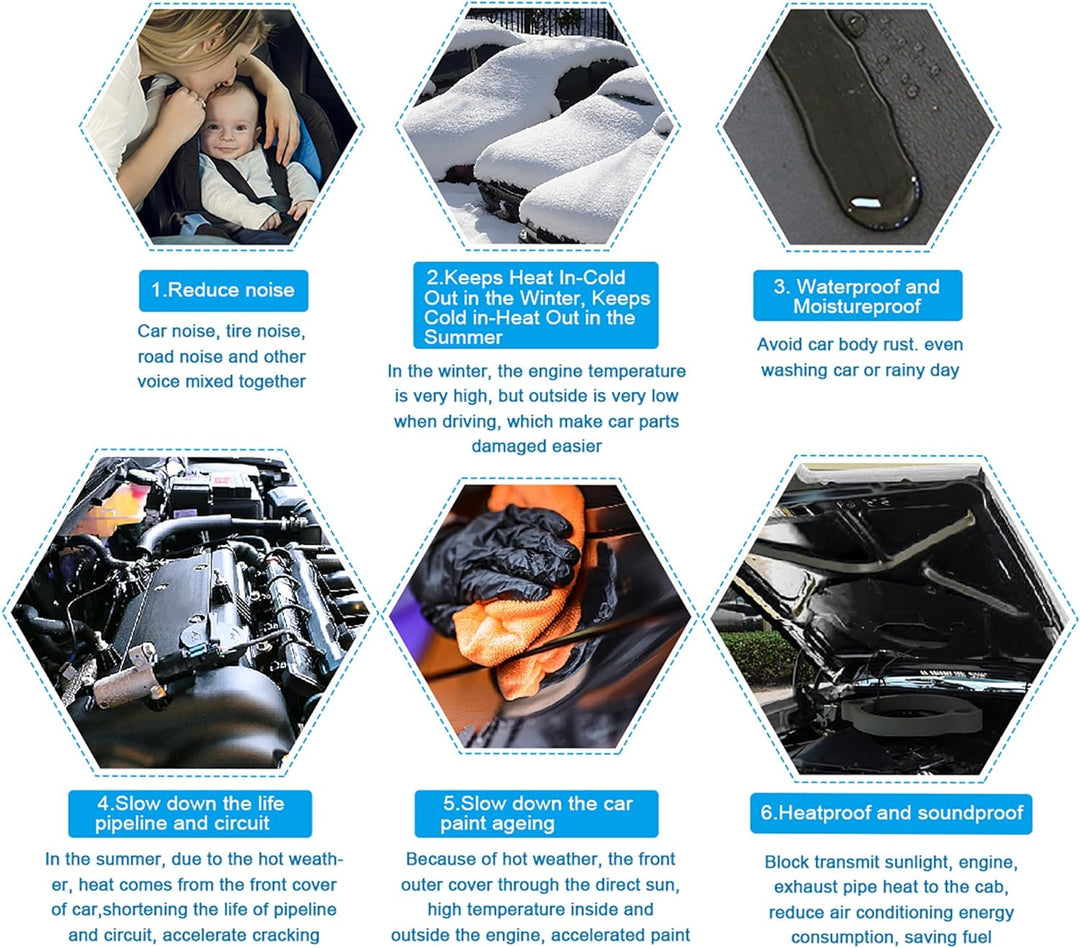 X AUTOHAUX 197mil 32.6sqft Autozellenschaum 5mm Schallschutz-Dämmmatte Auto Schallschutzmatte Dämmun
