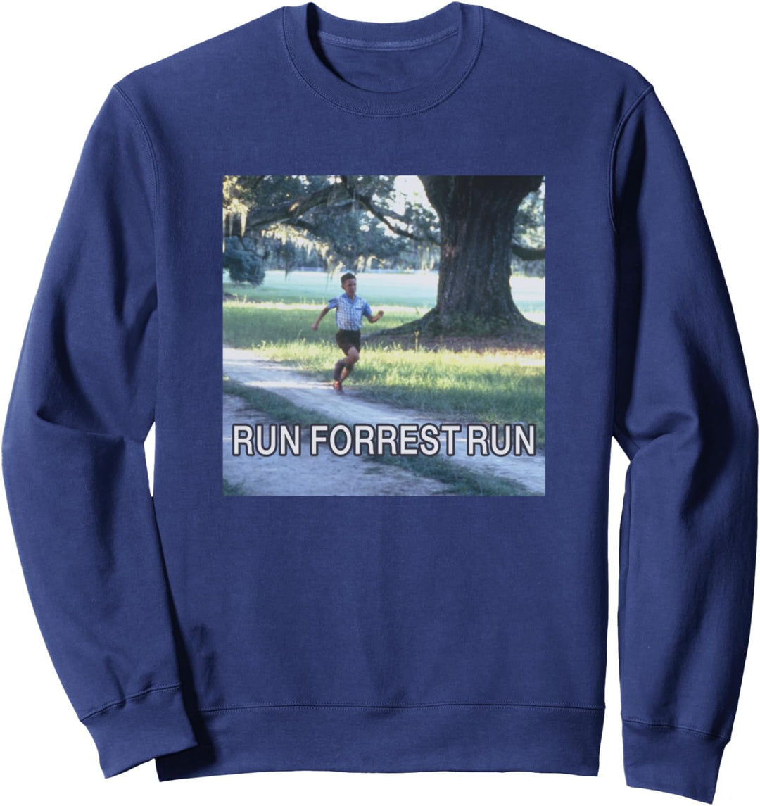 Forrest Gump Run Forrest Run Photo Panel Sweatshirt