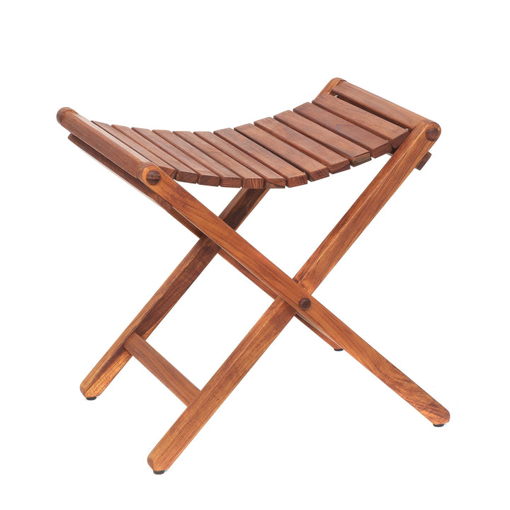 AsinoX Tek 601 Klapphocker, Holz, Braun, 46 x 41 x 46 cm