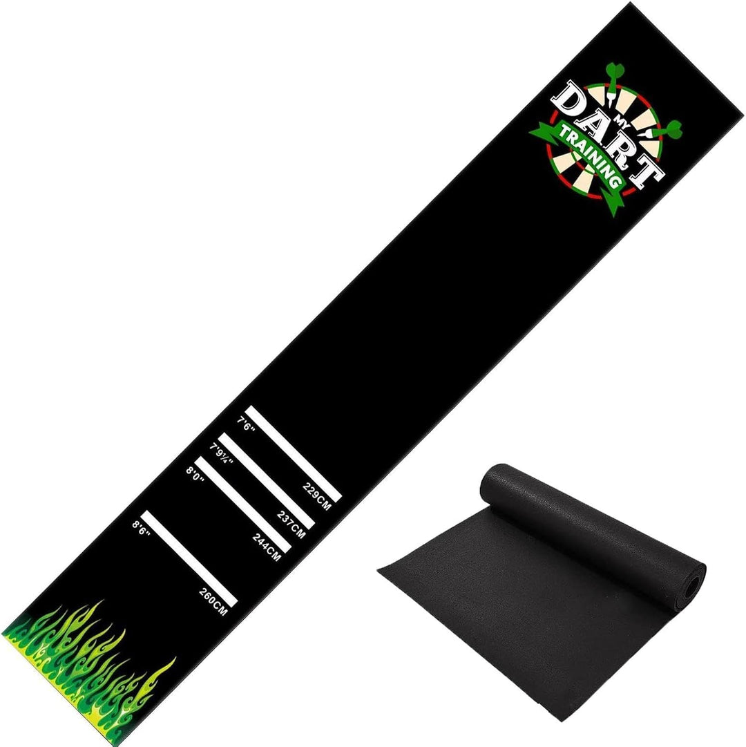 Dartmatte Mit 4 Abwurfdistanzen – 300 Cm X 62cm Dartteppich Dart Teppich Rutschfeste Gummimatte Für