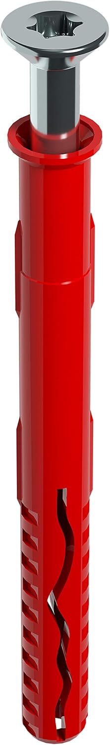 TOX Rahmendübel Fassad SK 10 x 80 mm + Schraube, Dübel für sichere Befestigungen von Fassaden, Türen