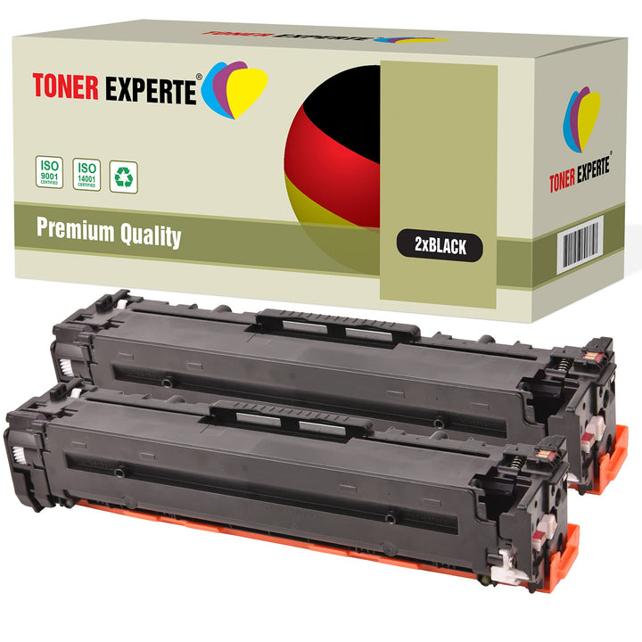 TONER EXPERTE® 2 Schwarz Toner kompatibel zu HP CE410X 305X für HP LaserJet Pro 400 Color MFP M475dn