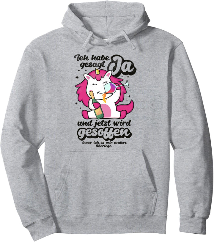 Braut JGA Einhorn Hochzeit Junggesellinnenabschied Pullover Hoodie