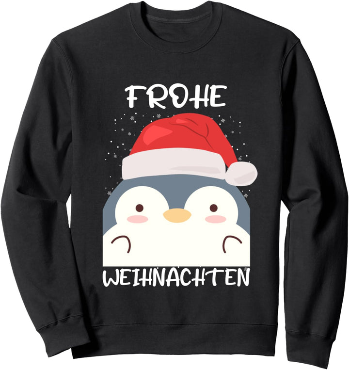 Pinguin Pulli Merry Christmas Pinguin Frohe Weihnachten Sweatshirt