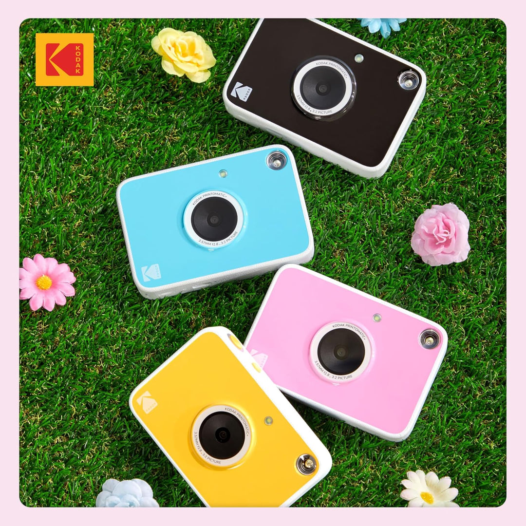Kodak Printomatic+ Sofortbild Digitalkamera Starter-Set mit Tasche und 20er Zink-Fotopapier – 10MP,