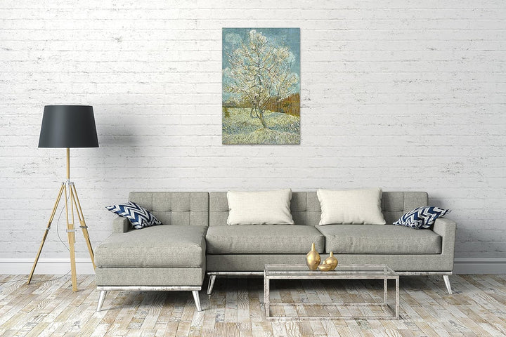 Printed Paintings Leinwand (60x80cm): Vincent Van Gogh - Der Pinke Pfirsischbaum 60x80 cm, 60x80 cm