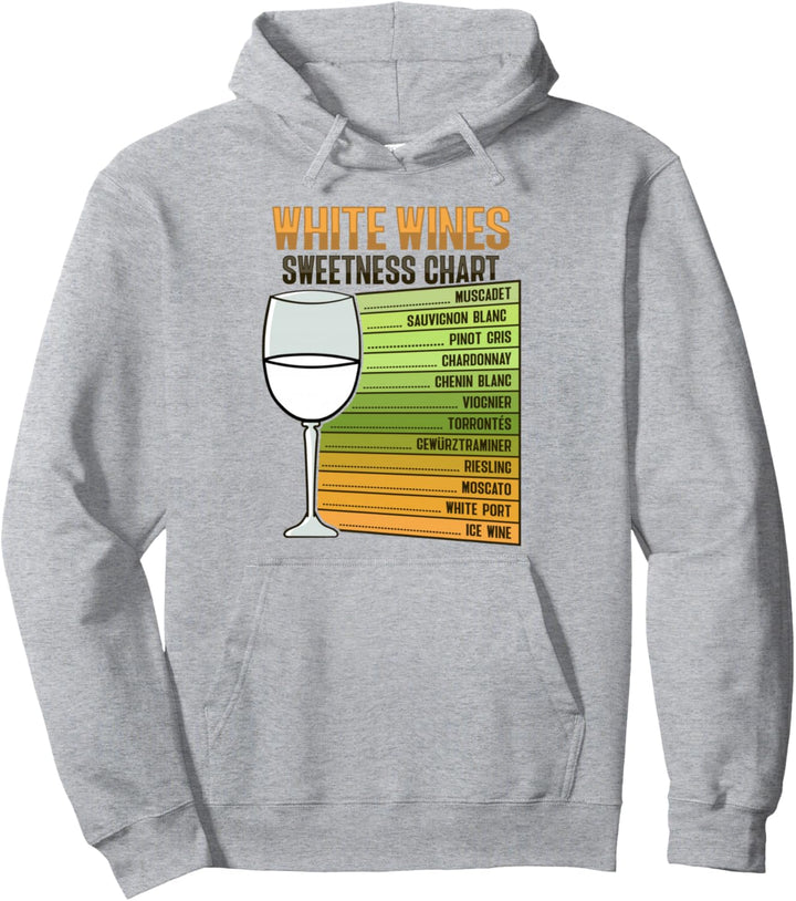 Weisswein Süsse Diagramm Design für einen Weintrinker Pullover Hoodie