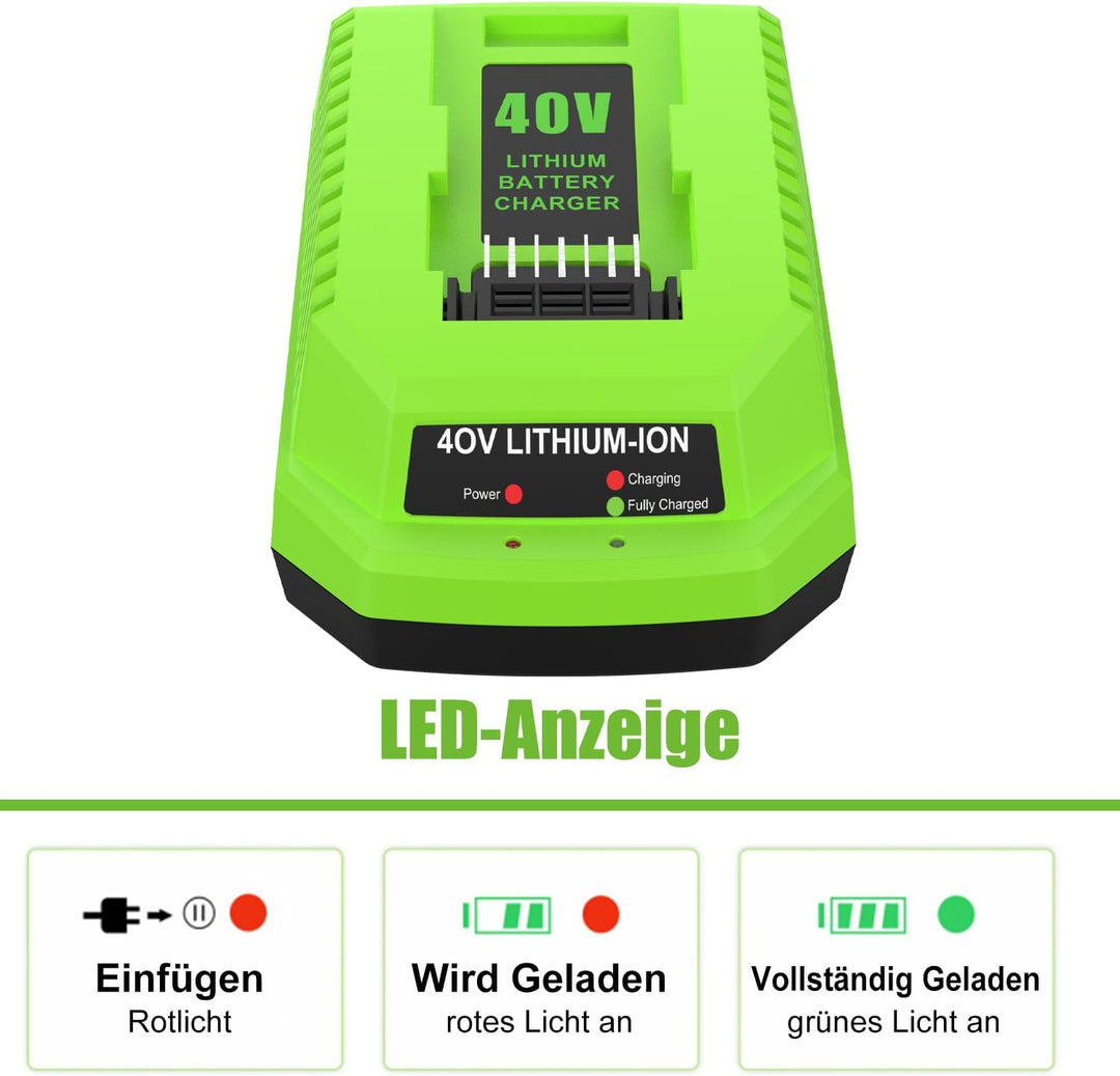 40V G40C Ladegerät für Greenworks Ladegerät 40V