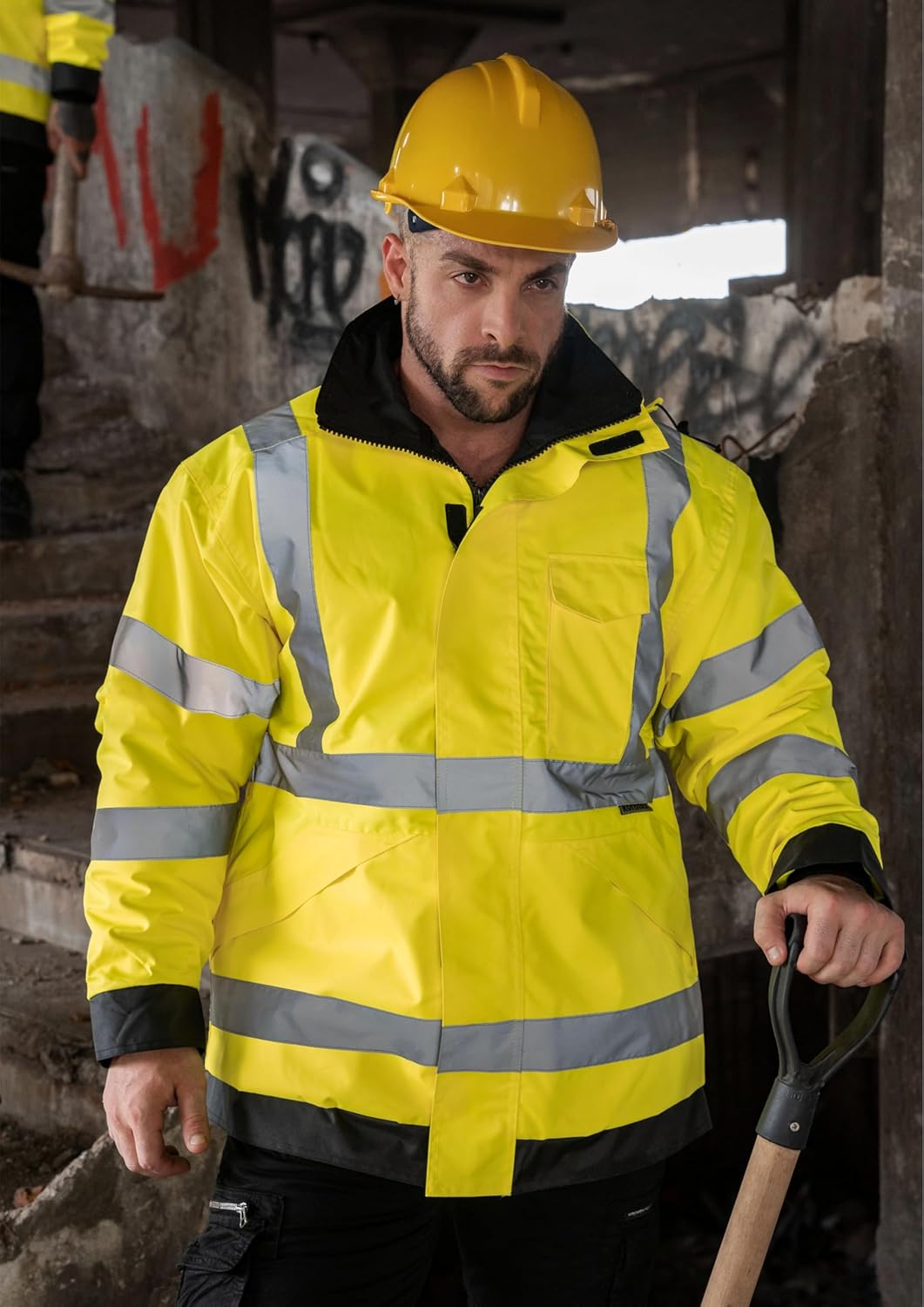 Korntex Regenjacke High-Viz Gelb S Gelb, S Gelb