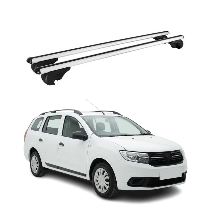 OMAC Aluminium Dachträger Querträger für Dacia Logan MCV Stepway 2017-2020 – TÜV/DIN 75302:2019 – Ab