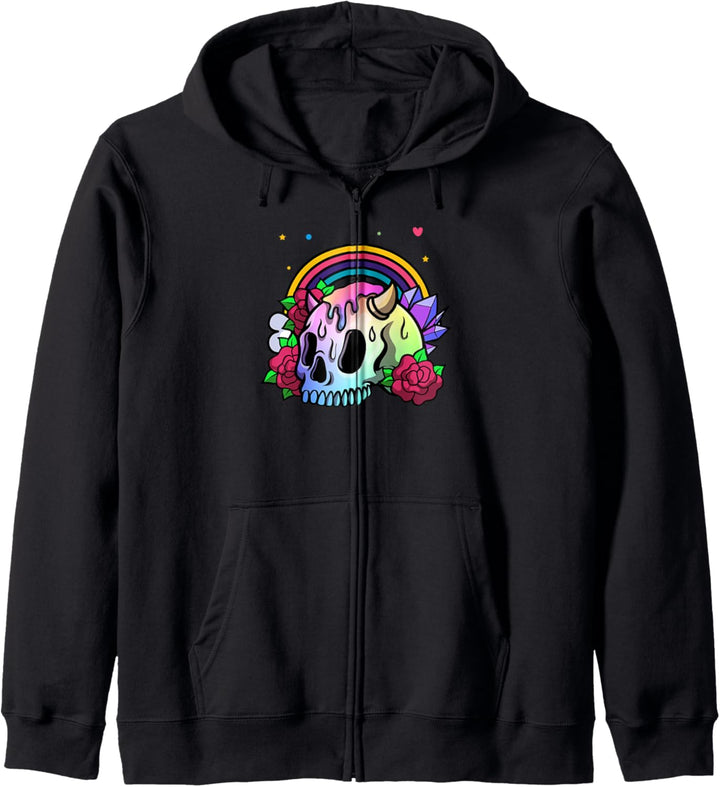 Gotisch Goth Dark Mystisch - Okkult Regenbogen Gothic Kapuzenjacke