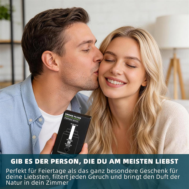 Wiederverwendbarer persönlicher Luftfilter, 1000+ verwendet ultraleichte Rauchfalle mit Partikel-/Ge