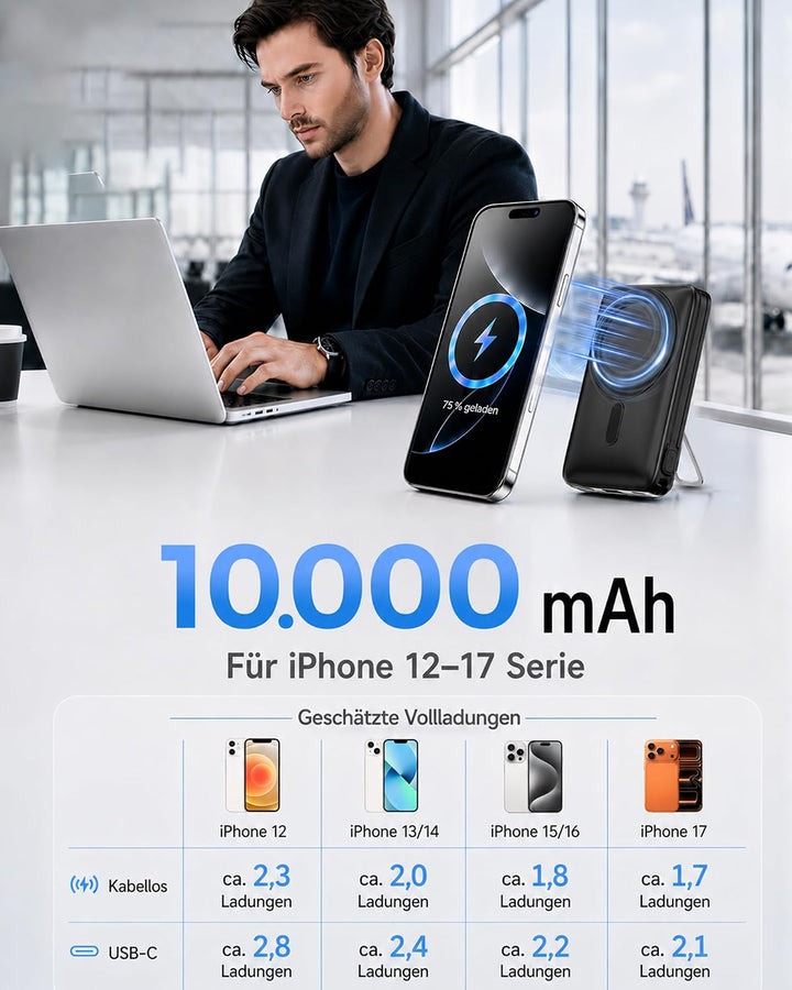 Magnetische Powerbank 10000mAh