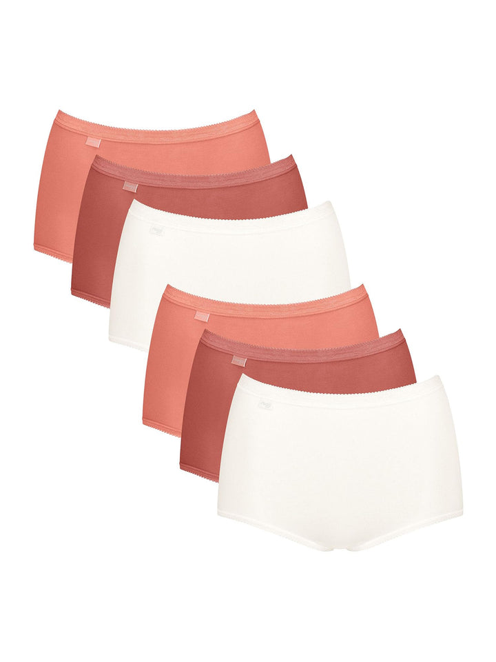 Sloggi Damen Midislip 6-Pack Basic+ Maxi 42 Multiple Colours 21, 42 Multiple Colours 21