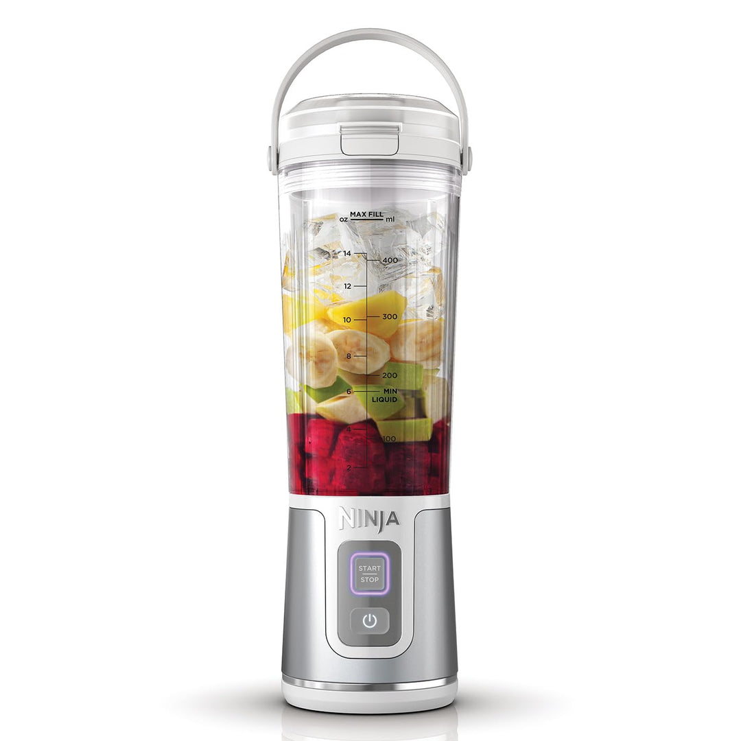 Ninja Blast BC151UKWH Tragbarer Mixer, 530 ml, auslaufsicherer Deckel und Trinkauslauf, leistungssta